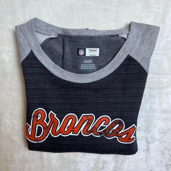 NWT NFL Team Apparel Denver Broncos Sweatshirt Womens XL Lightweight Football - Picture 6 of 6